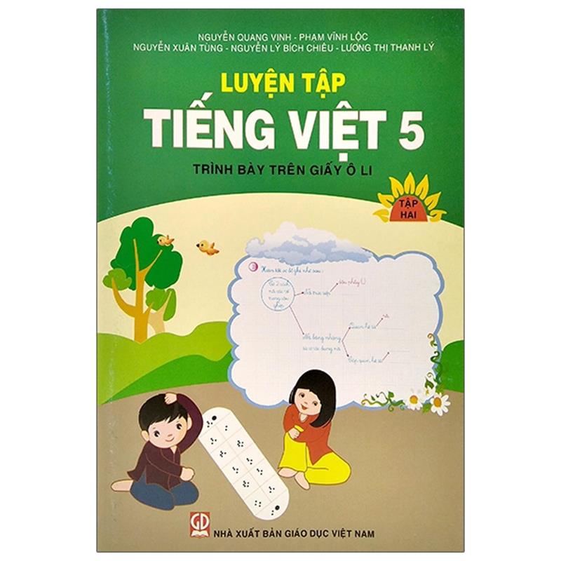 Sách Luyện Tập Tiếng Việt 5 - Tập 2 (Trình Bày Trên Giấy Ôli)