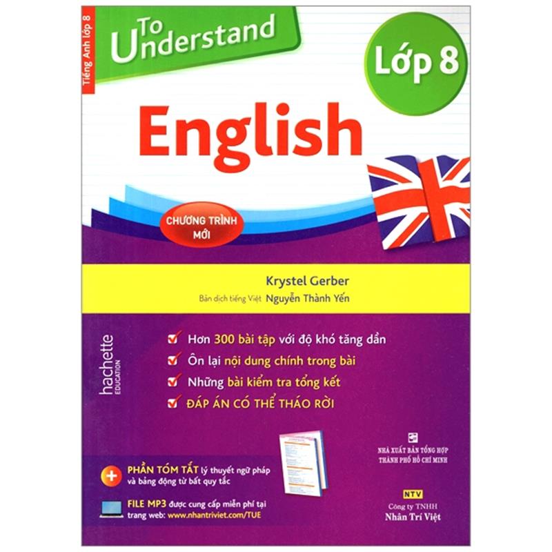 Sách To Understand English - Lớp 8 (Kèm CD)