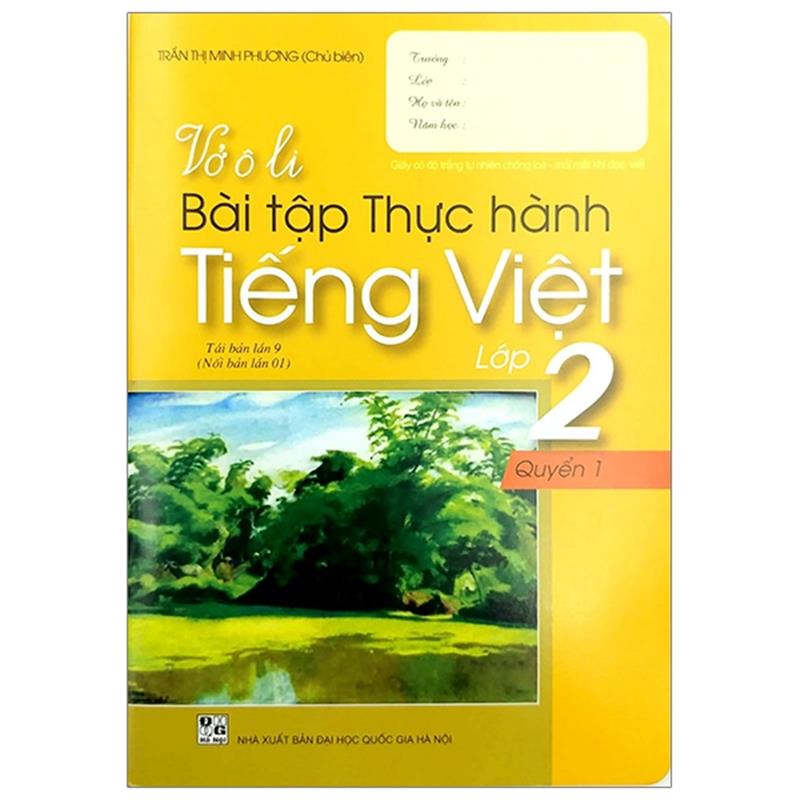 Sách Vở Ô Li Bài Tập Thực Hành Tiếng Việt Lớp 2 - Tập 1 (2018)