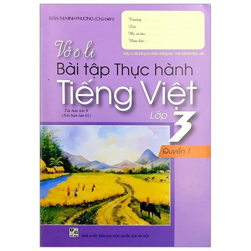 Sách Vở Ô Li Bài Tập Thực Hành Tiếng Việt Lớp 3 - Tập 1 (2018)