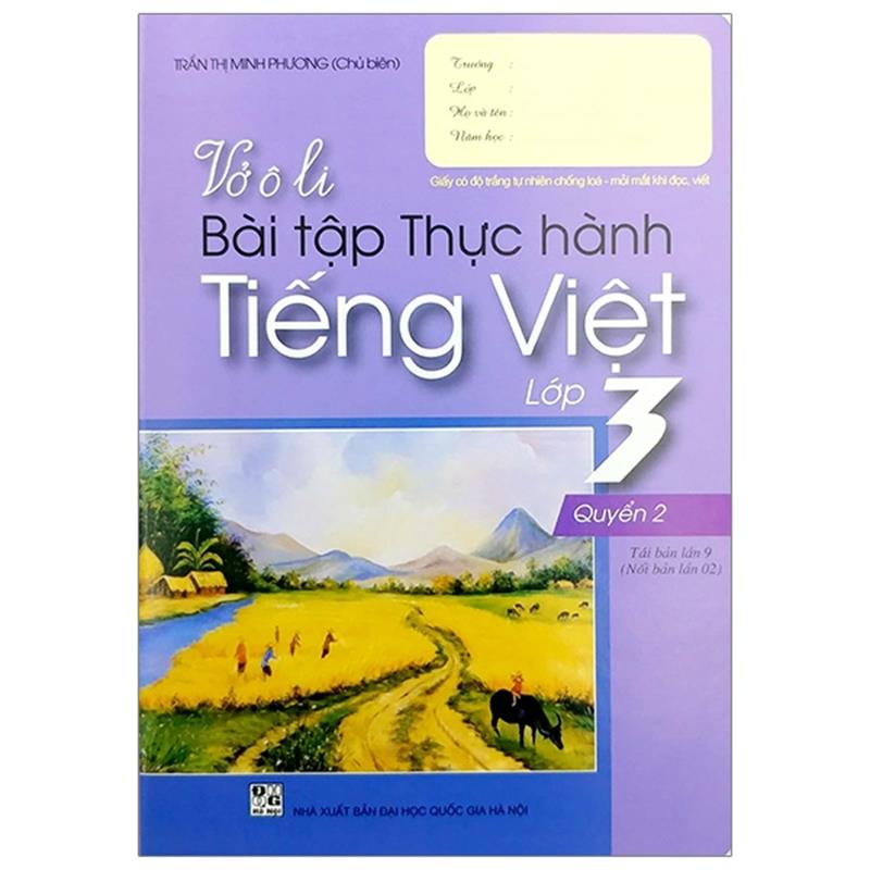 Sách Vở Ô Li Bài Tập Thực Hành Tiếng Việt Lớp 3 - Tập 2 (2018)