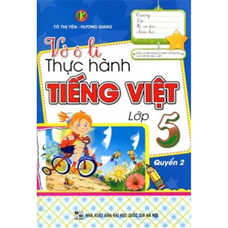 Sách Vở Ô Li Thực Hành Tiếng Việt Lớp 5 (Quyển 2)