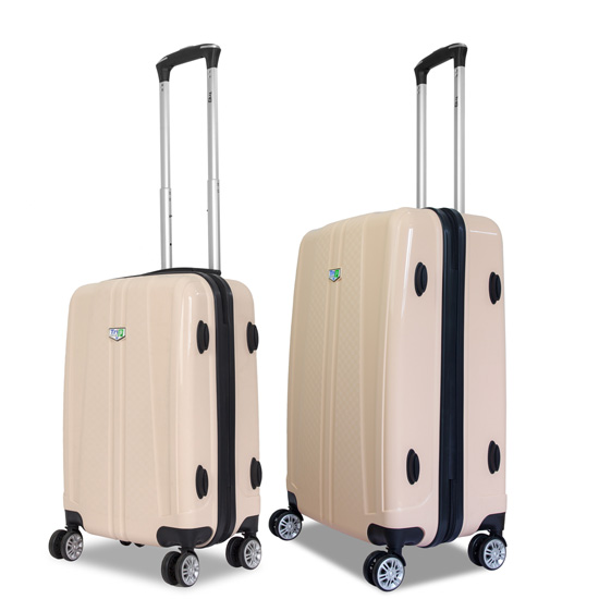 Set 2 vali chống bể Trip PP103-SET 50cm+60cm Vàng Kem