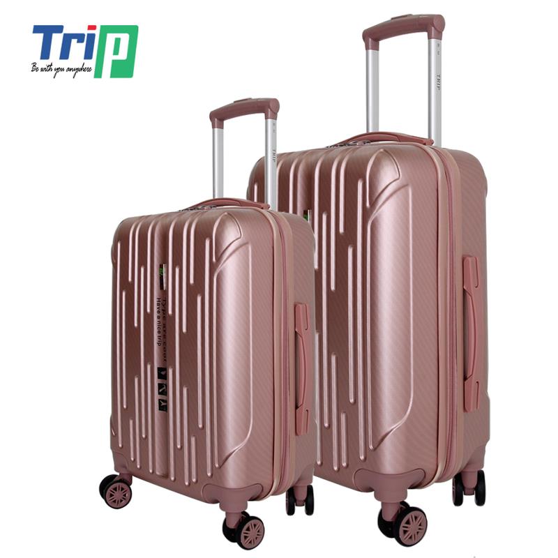 Set 2 Vali du lịch cao cấp TRIP - Size 50 + 60- PC053-SET - Vàng hồng