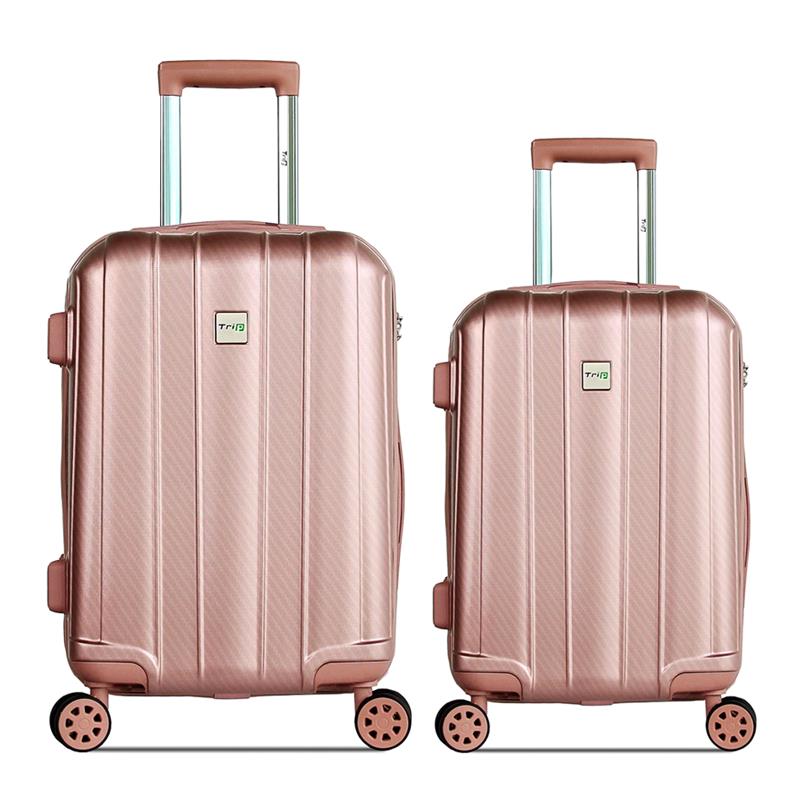Set 2 Vali du lịch cao cấp TRIP - Size 50 + 60 - PC056-SET - Vàng hồng