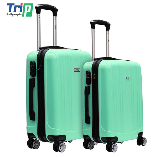 Set 2 Vali du lịch cao cấp TRIP - Size 50 + 60 - PP102-xanh
