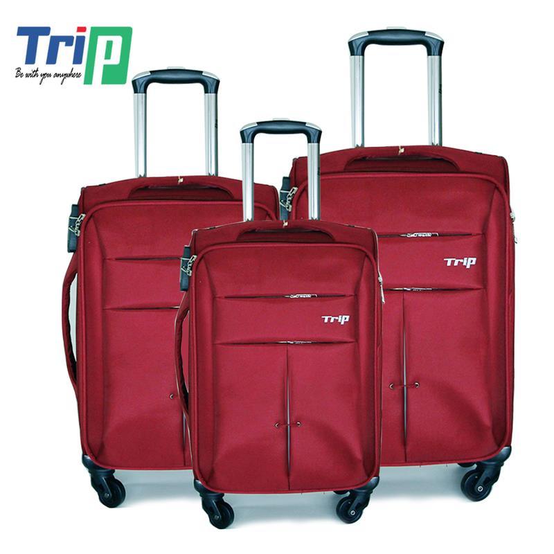 Set 3 Vali du lịch cao cấp TRIP - Size 50 + 60 + 70 - Đỏ - P-030-SET