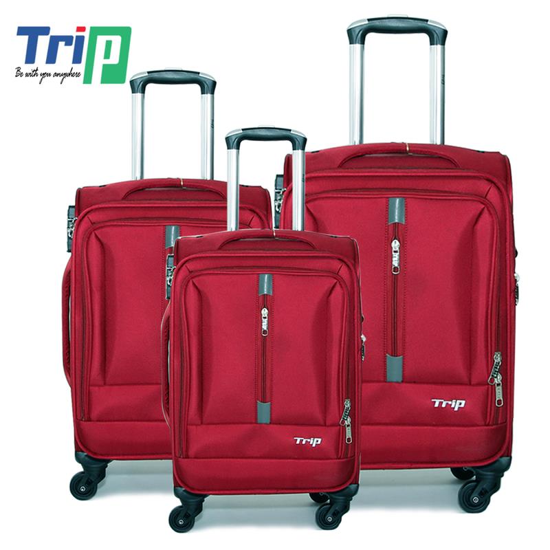 Set 3 Vali du lịch cao cấp TRIP - Size 50 + 60 + 70 - Đỏ - P-031-SET