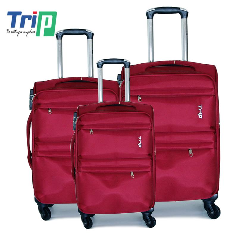 Set 3 Vali du lịch cao cấp TRIP - Size 50 + 60 + 70 - Đỏ - P-033-SET