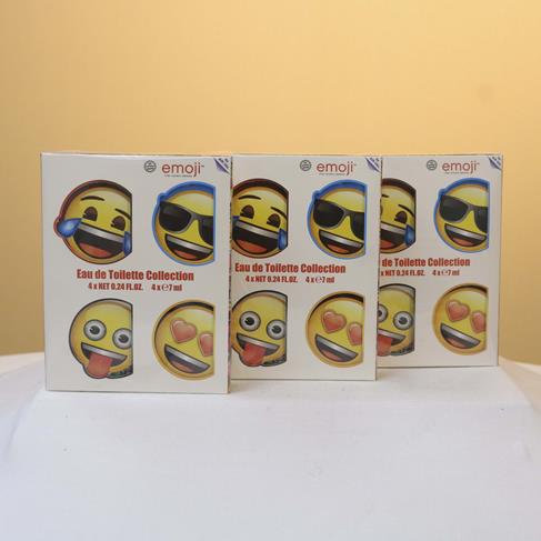 Set 4 nước hoa mini Eau de Toilette Collection 7ml Emoji mặt cười