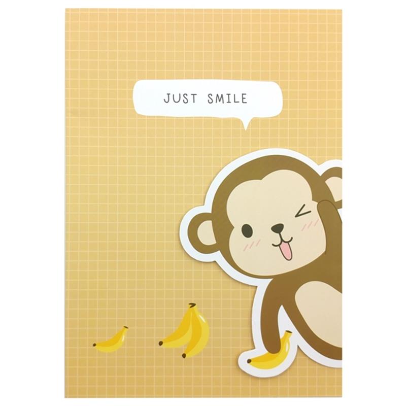 Sổ A4 Moshi 491 - Just Smile - Màu Vàng