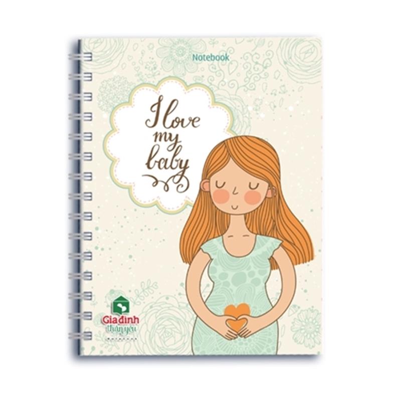 Sổ lò xo notebook-I love may baby - GĐTY-04