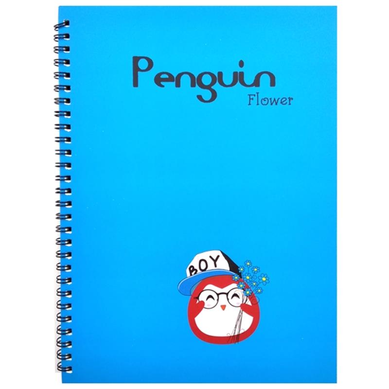 Sổ Lò Xo Penguin (18x25cm) - Mẫu 2 - Xanh Dương