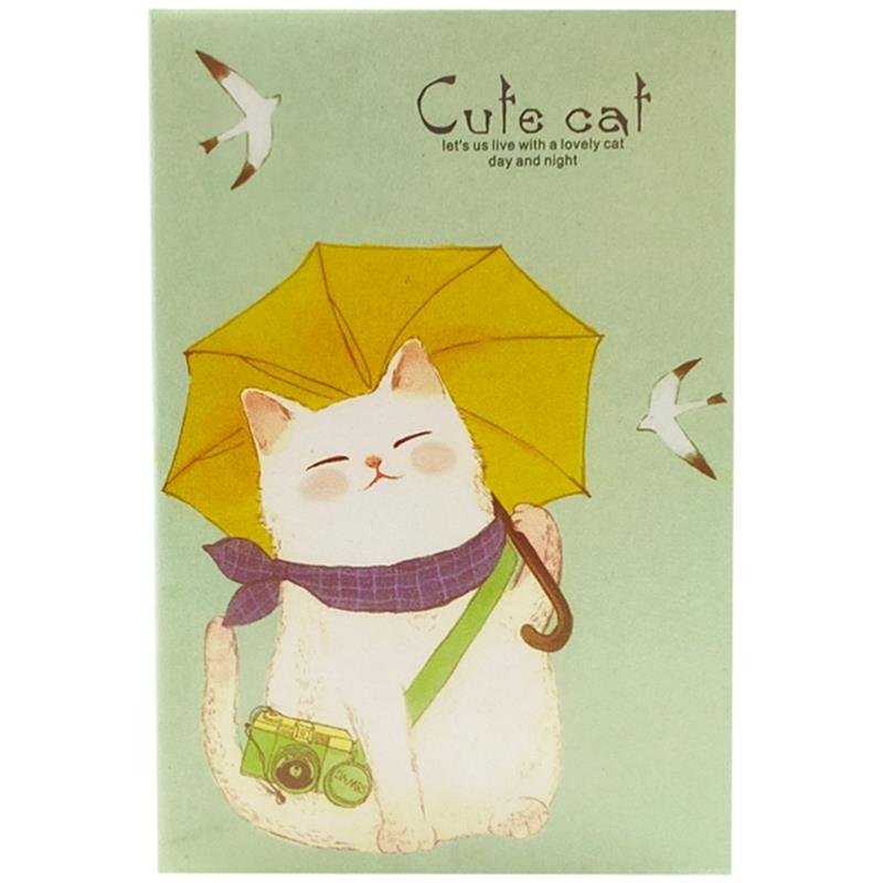 Sổ Trong Nhí 100-284 Cute Cate - Mẫu 3 - Mèo Cầm Dù