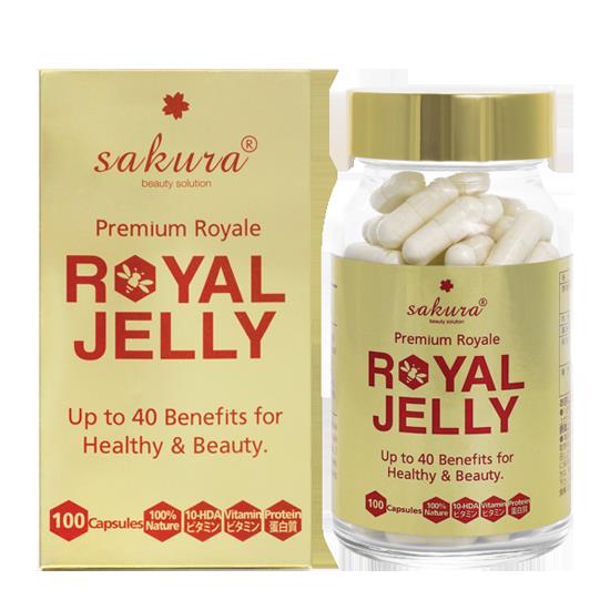 Sữa ong chúa (100 viên) cao cấp Sakura royal jelly ( royale premium)