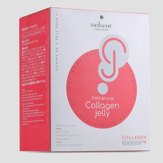 Thạch dưỡng nhan Sakura Premium Collagen Jelly 450g
