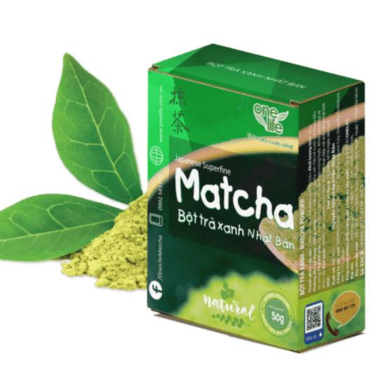 Trà xanh Matcha Nhật Bản 100% nguyên chất ONELIFE Hộp 50g
