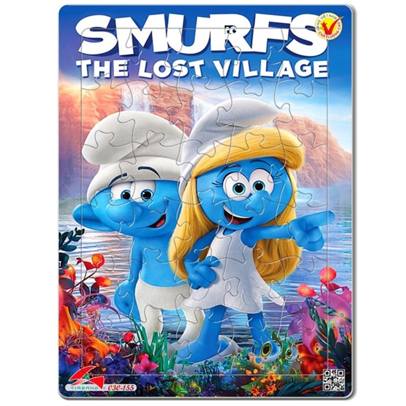 Tranh Xếp Hình A4 30 Mảnh - Smurfs - The Lost Village 030-155