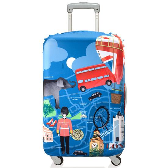Túi bọc vali LOQI Prima Large Luggage Cover size L - London - 4260317650404