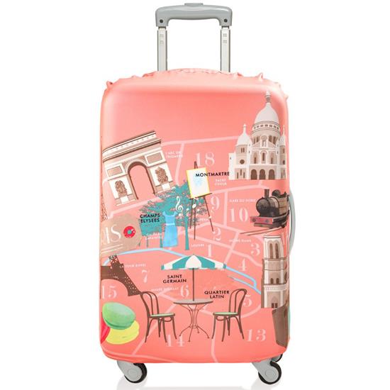 Túi bọc vali  LOQI Prima Medium Luggage Cover size M -  Paris  - 849184000440