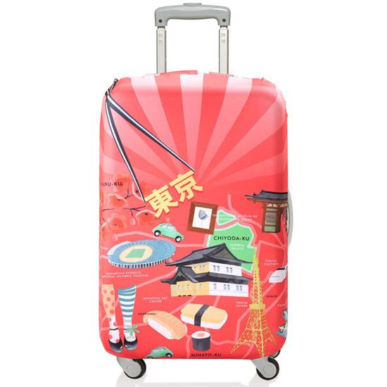 Túi bọc vali  LOQI Prima Medium Luggage Cover size M - Tokyo - 8887427459039