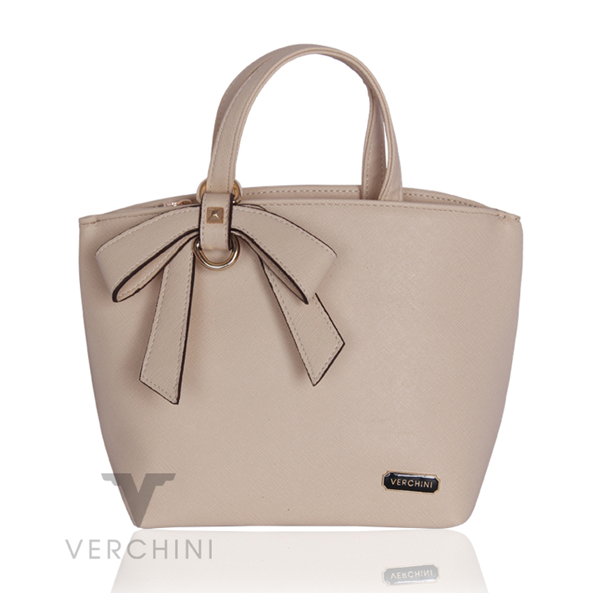 Túi xách tay  Verchini thời trang - Kem - VL1303