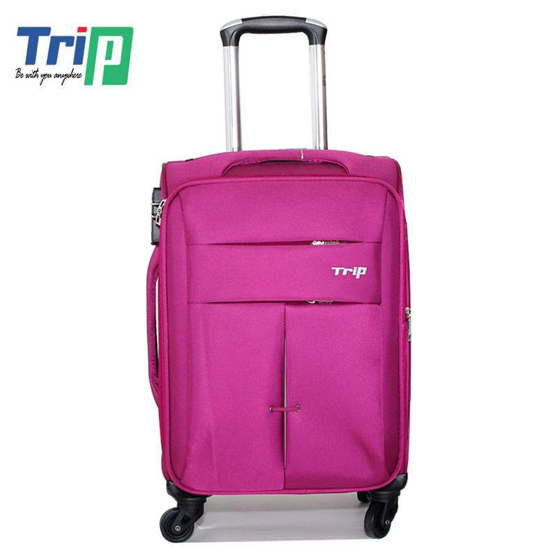 Vali du lịch vải cao cấp TRIP - Size 50 - Hồng sen - P-030-50
