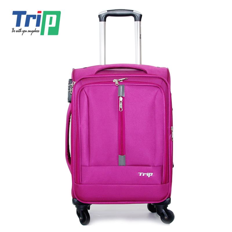 Vali du lịch vải cao cấp TRIP - Size 50 - Hồng sen - P-031-50