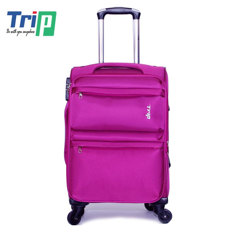 Vali du lịch vải cao cấp TRIP - Size 50 - Hồng sen - P-033-50