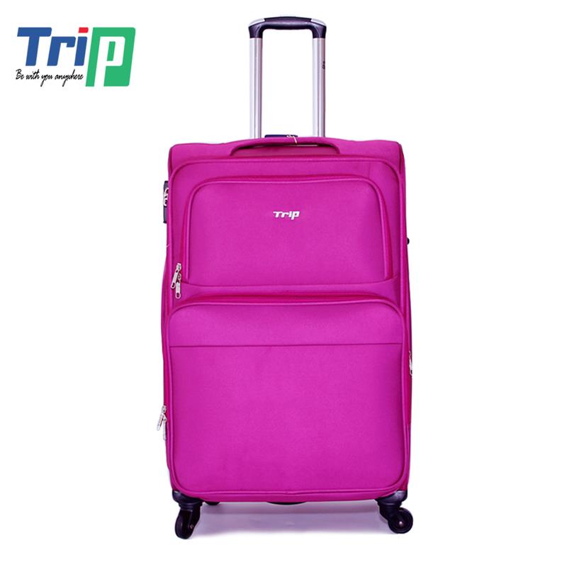 Vali du lịch vải cao cấp TRIP - Size 50 - Hồng sen - P036-50