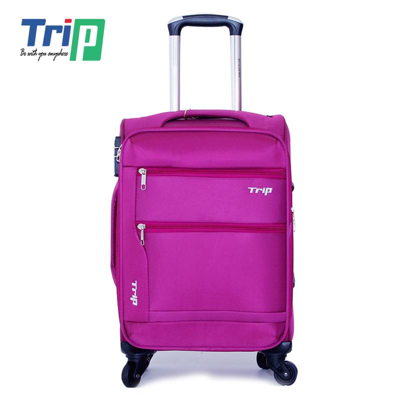 Vali du lịch vải cao cấp TRIP - Size 50 - Hồng sen - P-038-50