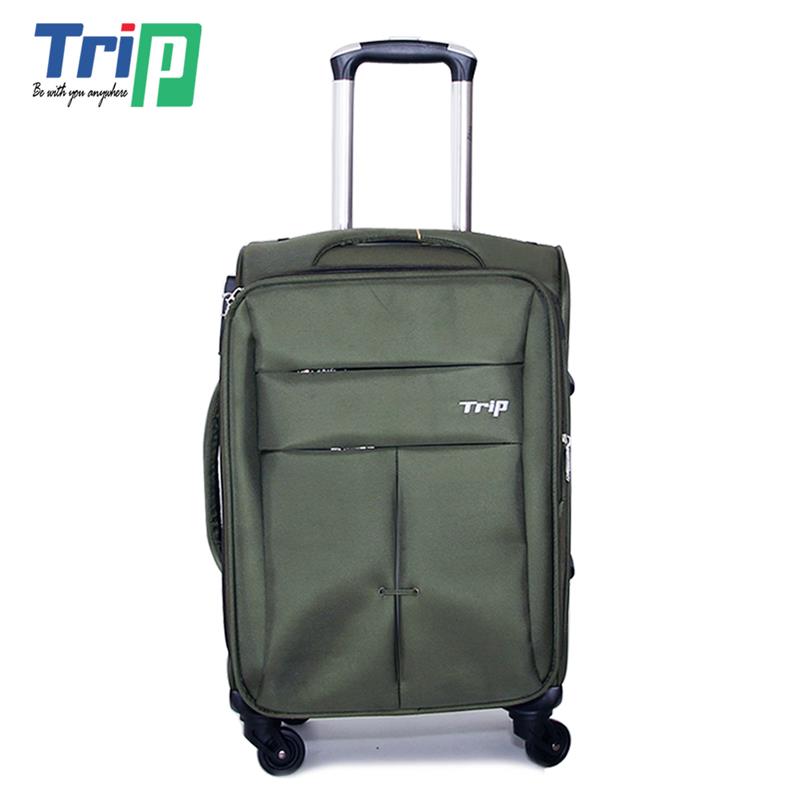 Vali du lịch vải cao cấp TRIP - Size 50 - Xanh rêu - P-030-50