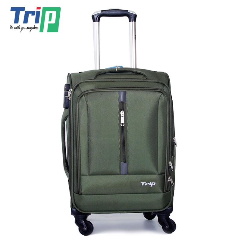 Vali du lịch vải cao cấp TRIP - Size 50 - Xanh rêu - P-031-50