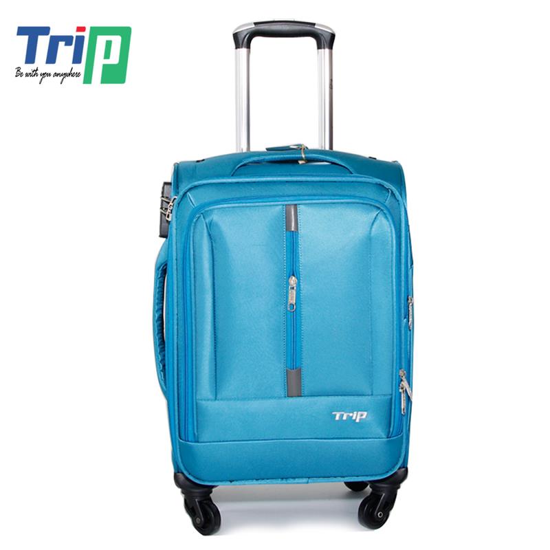 Vali du lịch vải cao cấp TRIP - Size 50 - Xanh thiên thanh - P-031-50