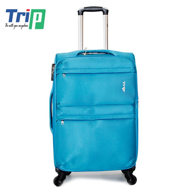 Vali du lịch vải cao cấp TRIP - Size 50 - Xanh thiên thanh - P-033-50