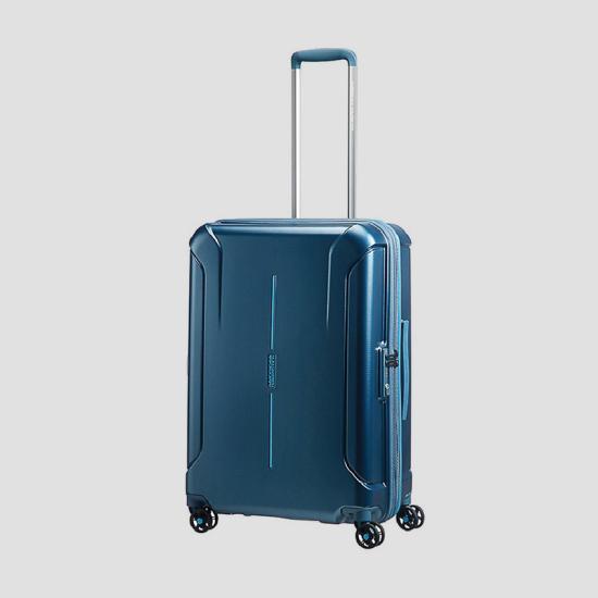Vali nhựa kéo American Tourister Technum Cabin 55cm/20 inch TSA 37G*01004 Metallic Blue