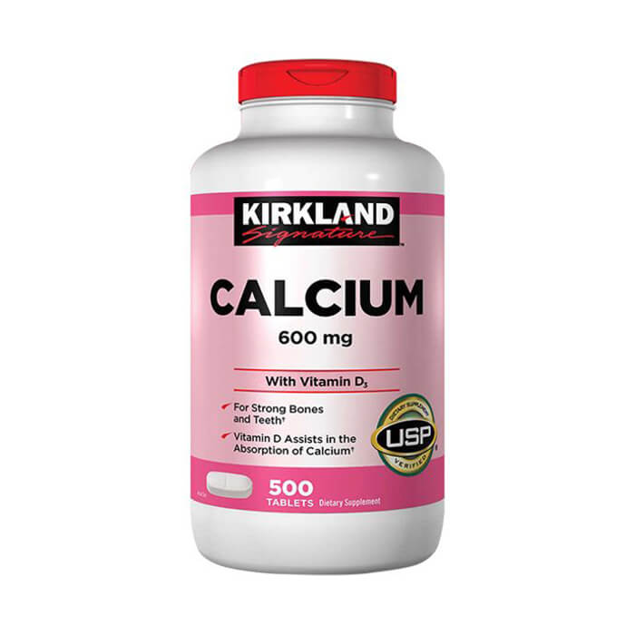 Viên uống bổ sung Canxi Kirkland Calcium 600mg with Vitamin D3 500 viên