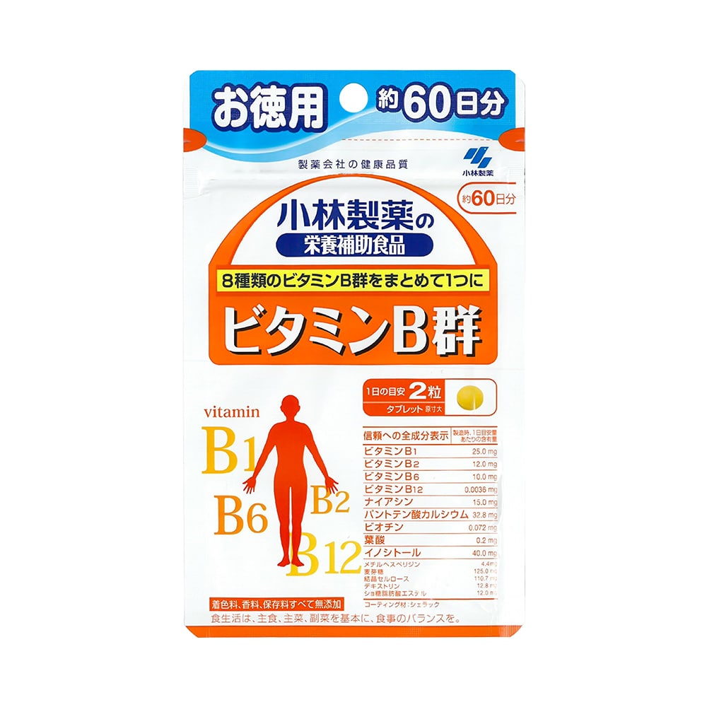 Viên uống bổ sung vitamin B và Canxi Kobayashi 120 viên