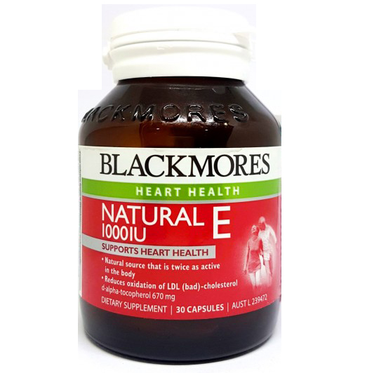 Viên uống bổ sung vitamin E Blackmores Natural E 1000IU 30 viên