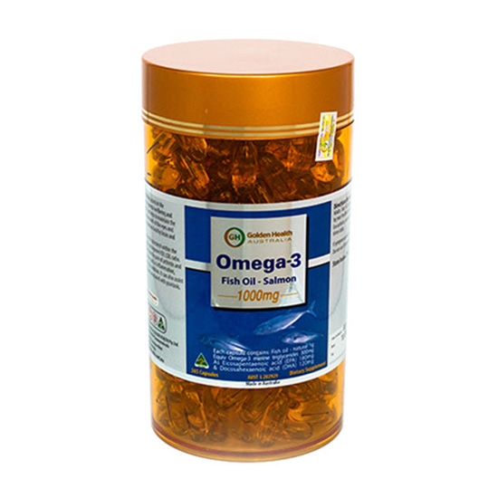 Viên uống dầu cá hồi Salmon Fish Oil Omega 3 1000mg Golden Health 365 viên/lọ