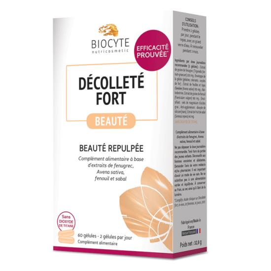 Viên uống giúp săn chắc ngực Biocyte Décolleté Fort 3 vỉ x 20 viên