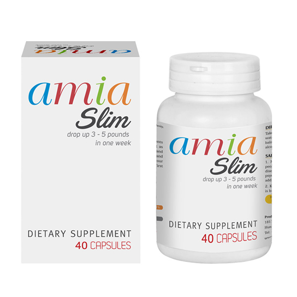 Viên uống hỗ trợ giảm cân Amia Slim 40 viên/hộp AMIA03
