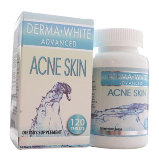 Viên uống hỗ trợ trị mụn Derma White Advanced Acne Skin 120 viên