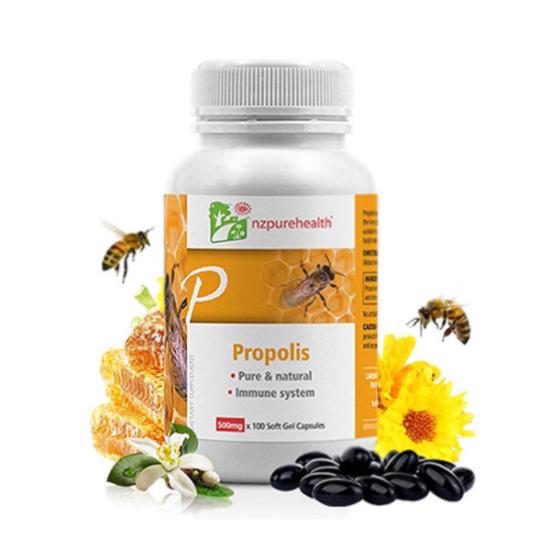 Viên uống keo ong tăng miễn dịch Propolis nzpurehealth 100 viên