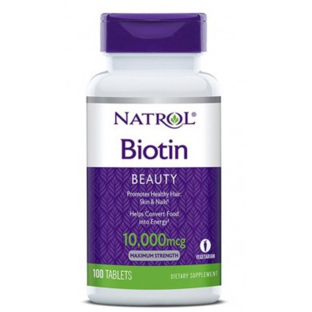Viên Uống Mọc Tóc Natrol Biotin 10.000mg 100v