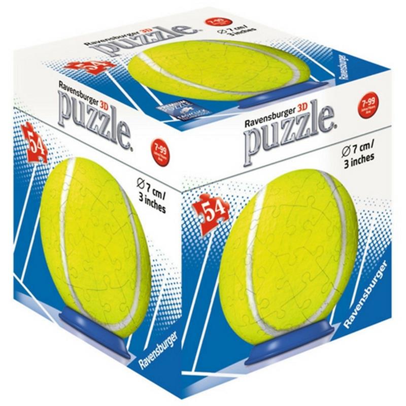 Xếp Hình Puzzle 3D Chủ Đề Quả Banh Các Loại 54 Mảnh - Ravensburger RV118687 - Mẫu 1 - Banh Tennis
